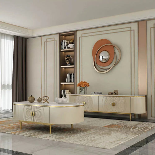 Modern Luxury Pandora Top Sintered Stop Top TV Entertainment Unit/ Coffee Table/ Buffet