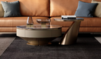 Modern Basket Style Sintered Stone TV Unit & Nesting Coffee Table