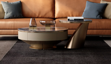 Modern Basket Style Sintered Stone TV Unit & Unique Coffee Table