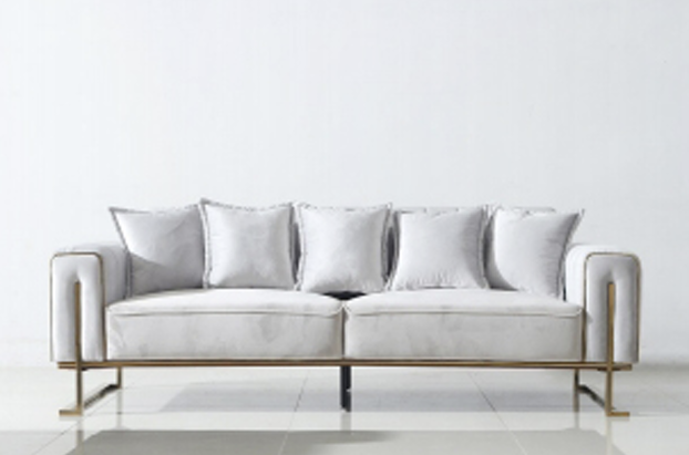 Light Grey Velvet Lounge Set L2040