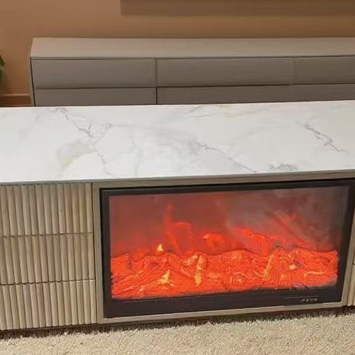 Solid Wood Oak/ Walnut/ Black colour Heater or Decorative Fireplace TV Unit 2m, 2.2m & 2.4m
