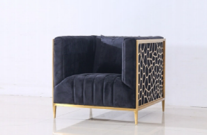 Black Velvt Lounge Set L1024