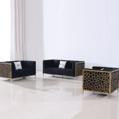 Black Velvt Lounge Set L1024