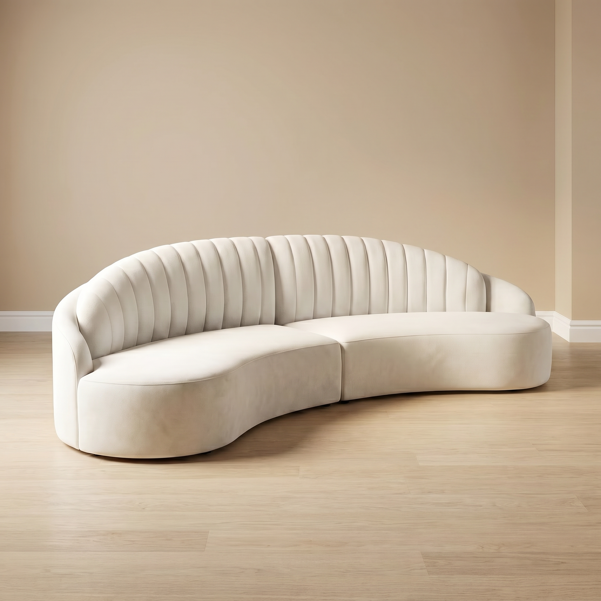 Curved Fabric Shell Lounge