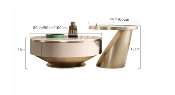 Modern Basket Style Sintered Stone TV Unit & Nesting Coffee Table