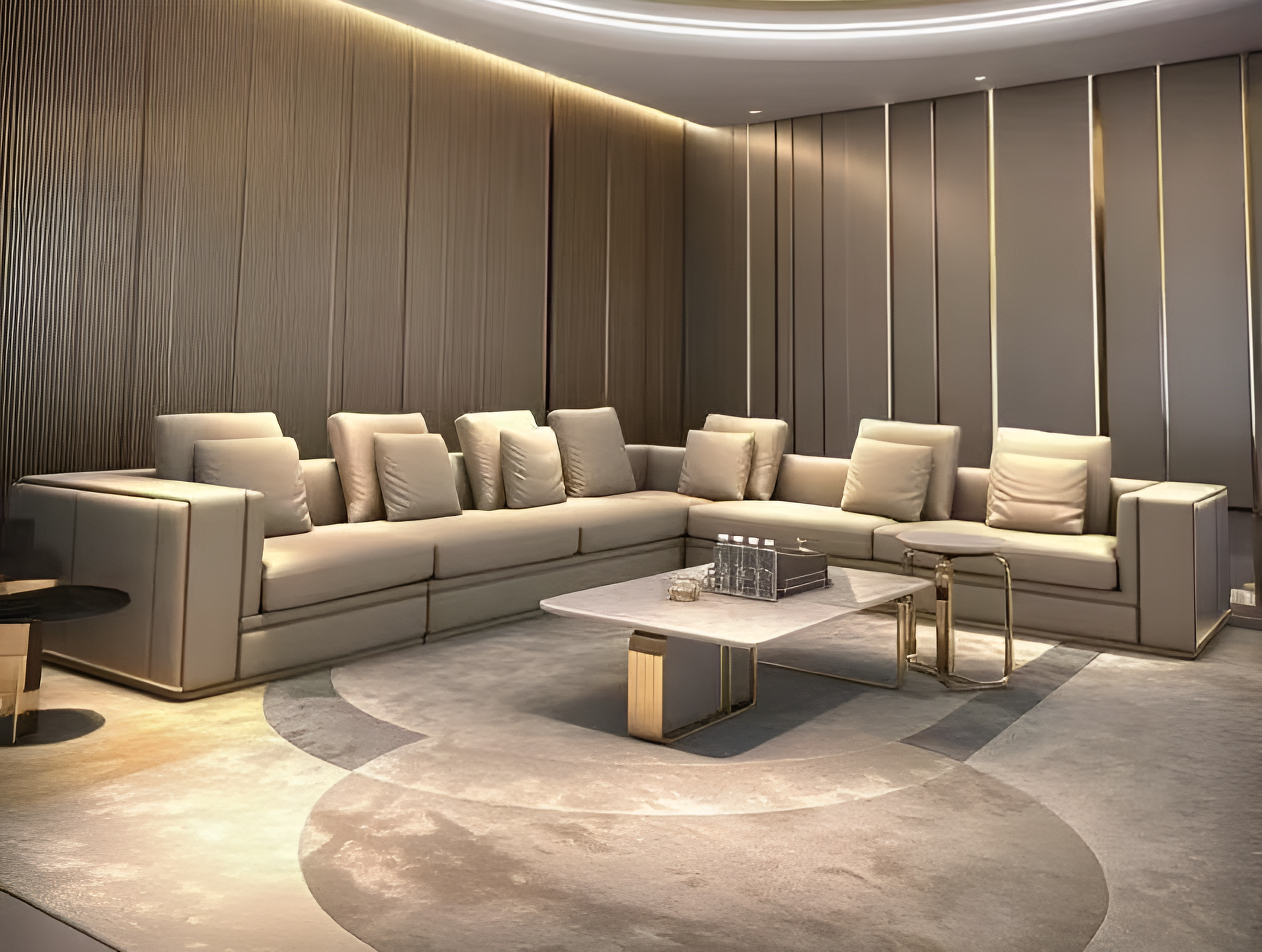 Tommaso Modular Leather Lounge