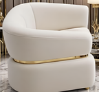 Creamy white Fabric Lounge Set L2035