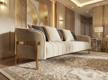 Beige Velvt Lounge Set L2017