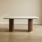 Golden Black Half Cylinder Dining Sintered Stone Dining Table, 1.6, 1.8m, 2m, 2,2m & 2.4m
