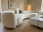 50% OFF! 3m Curved Fabric Lounge Floor Stock