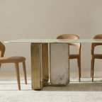 CC Sintered Stone Dining Table with stainless steel, 1.6, 1.8m, 2m, 2,2m & 2.4m