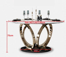 New Round Dining Table 3 Ring Base with Various Top & Sizes choices