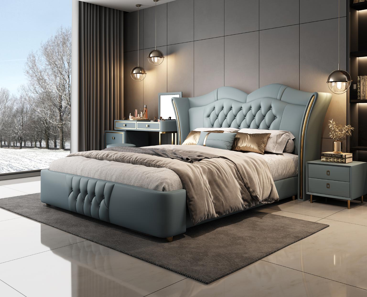 Luxury Stylish Leather Bed Frame in Sydney - Model #2119