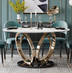 New Round Dining Table 3 Ring Base with Various Top & Sizes choices