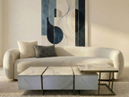 50% OFF! 3m Curved Fabric Lounge Floor Stock