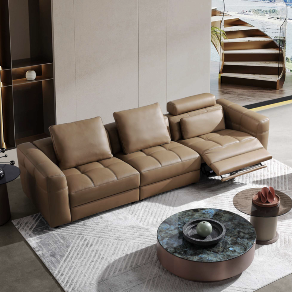 Brazer 3 Seater Leather Recliner