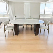 Half Cylinder Solid Walnut/ Black/ light brown natural Wood Colour Base with Sintered Stone or Marble Top