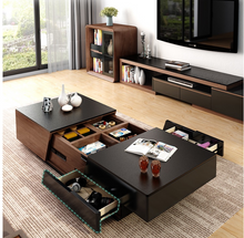 Walnut Black Extendable TV Unit or Multi Space Coffee Table