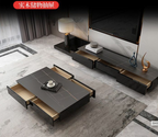 New Style Sintered Stone Top Extendable TV Unit & Coffee Table