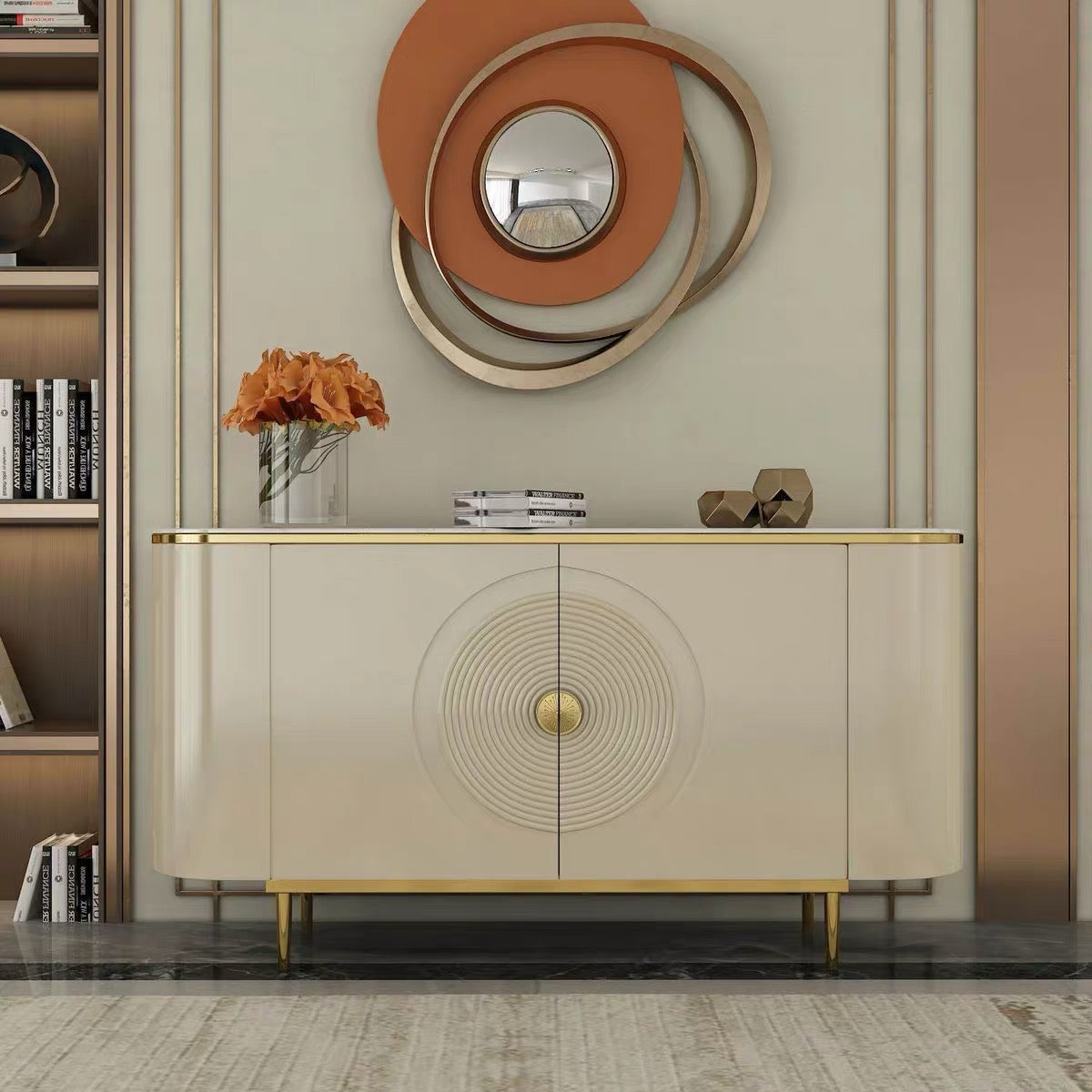 Modern Luxury Pandora Top Sintered Stop Top TV Unit/ Coffee Table/ Buffet Pandora buffet