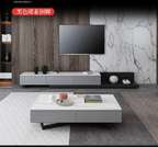 New Style Sintered Stone Top Extendable TV Unit & Coffee Table