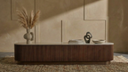 Custom Made Wooden Oak/ Walnut/ Black colour TV Unit 1.8, 2m, 2.2m & 2.4m