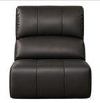 Home Theatre Leather Recliner Lounge, 3 Seater, Black Middle Seat with recliner Genuine leather