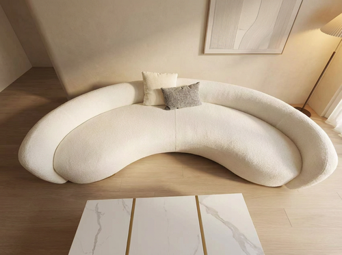 50% OFF! 3m Curved Fabric Lounge Floor Stock