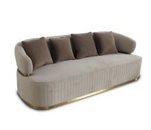 Beige Velvet with gold Lounge Set L2027
