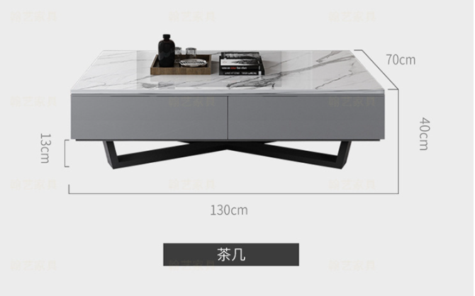 New Style Sintered Stone Top Extendable TV Unit & Coffee Table