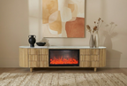 Wooden Oak/ Walnut/ Black colour Decorative Fireplace TV Unit 1.8,  2m, 2.2m & 2.4m