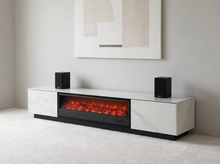 Decorative Fireplace TV Unit with Sintered Stone  2m, 2.2m & 2.4m