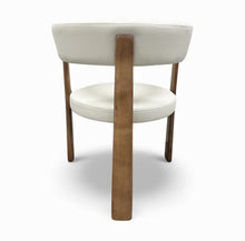 Walnut Wooden Creamy Dining Chair