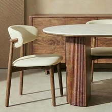 Half Cylinder Walnut/ Black/ light brown natural Wood Colour Base with Sintered Stone or Marble Top