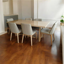 Nature Travertine Dining Table Glaze-Sealed Finish