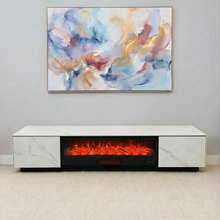 Decorative Fireplace TV Unit with Sintered Stone  2m, 2.2m & 2.4m