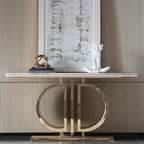 Double D Luxury Console/ Hallway Table with Marble / Sintered Stone