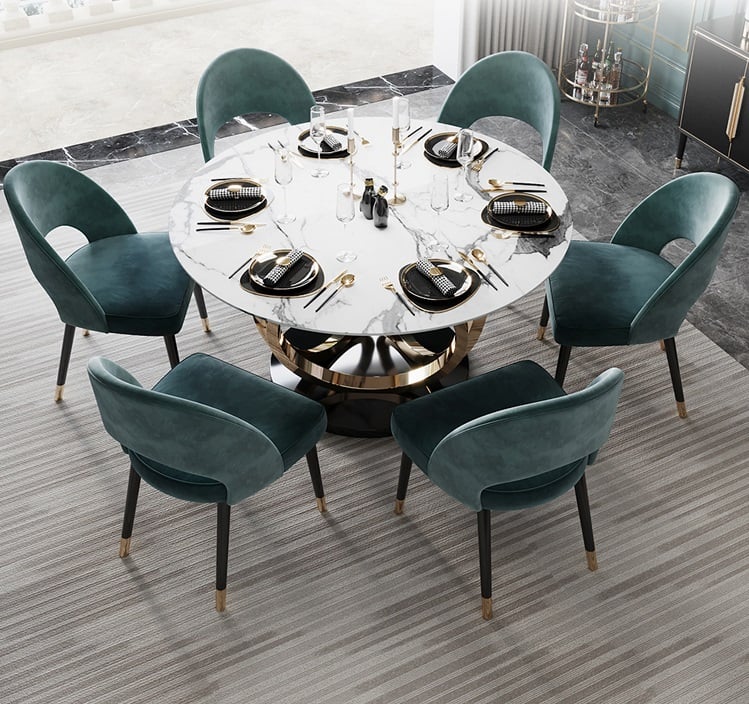 New Round Dining Table 3 Ring Base with Various Top & Sizes choices