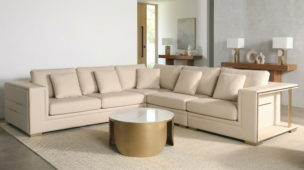 Tommaso Modular Leather Lounge