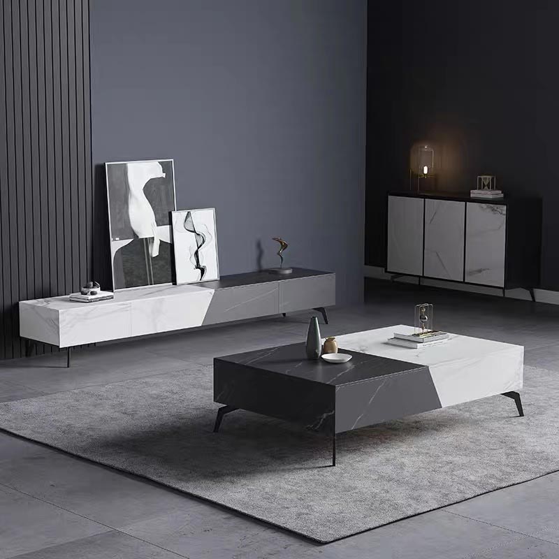 New Italian Sintered Stone TV Unit or Coffee Table Black White