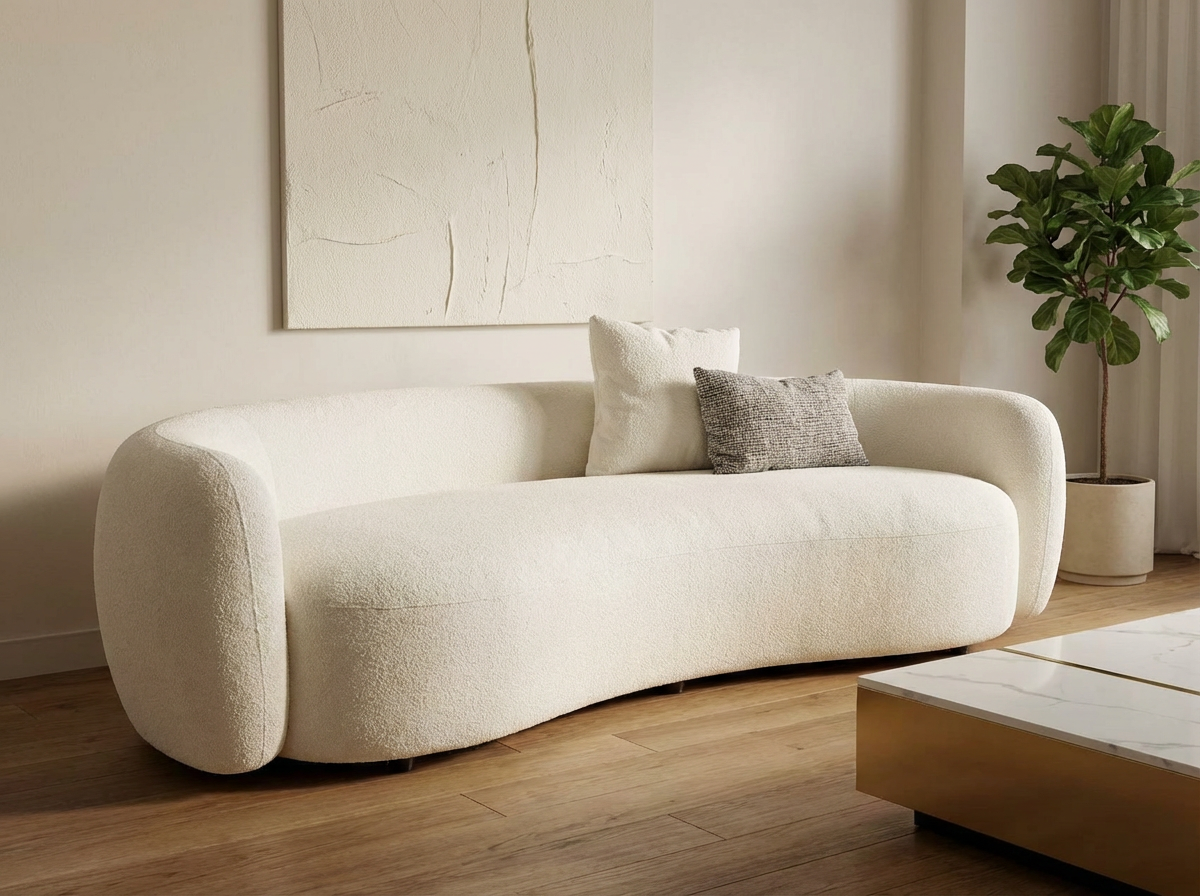 50% OFF! 3m Curved Fabric Lounge Floor Stock