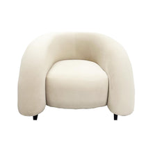 Creamy Velvet Arm Chair