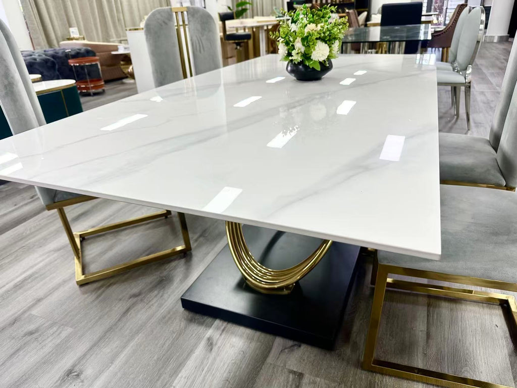 TB X Dining Table with Sintered Stone or Marble Clearance