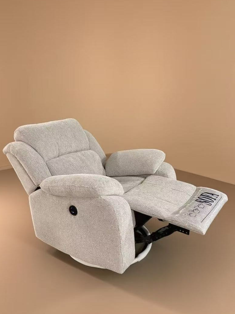 Grey Fabric Single Seater Recliner