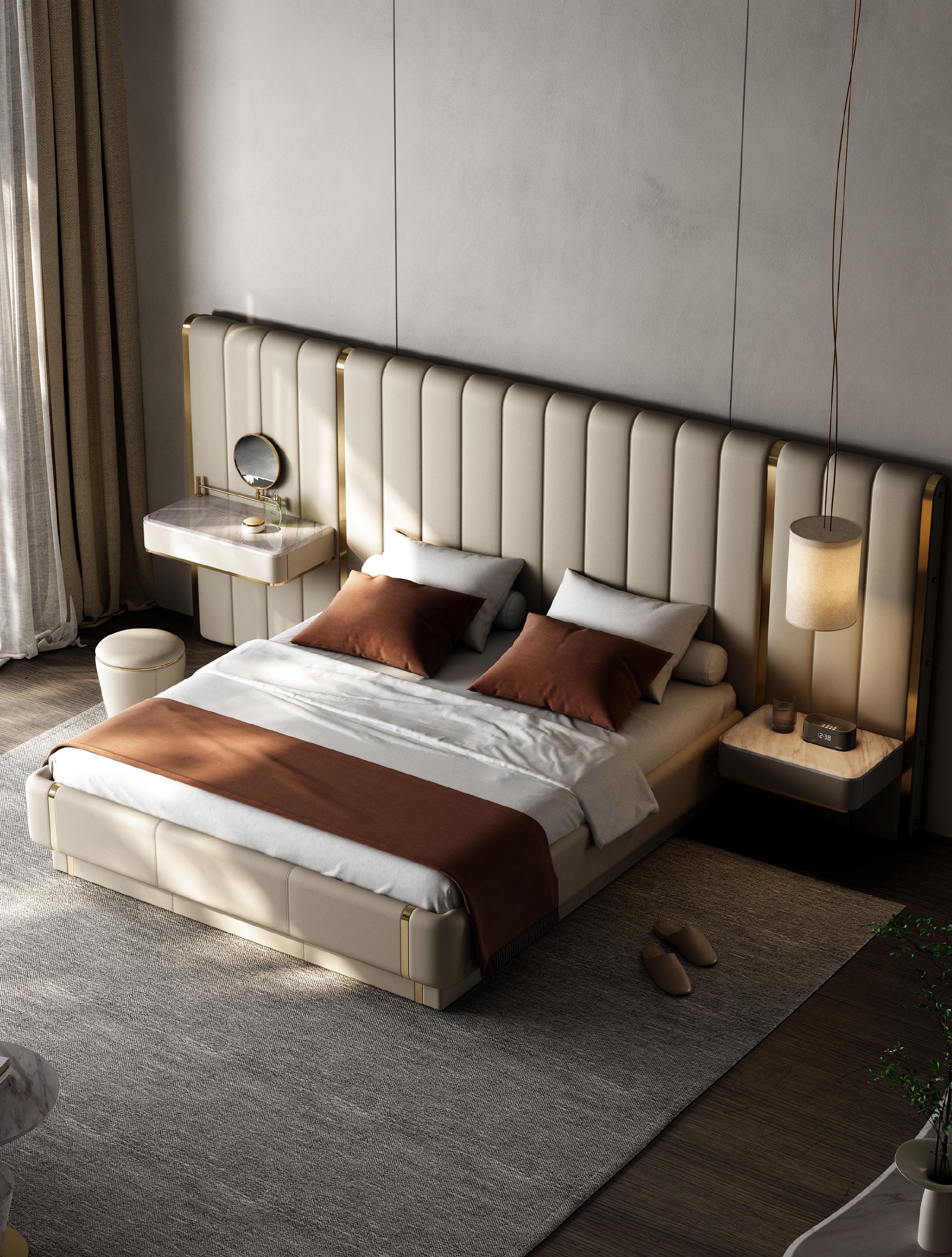 Luxury with XL Bedhead & Besside Tables included - Model #2289#