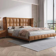 Modern Stylish Leather Bed Frame King Size - Bed-004