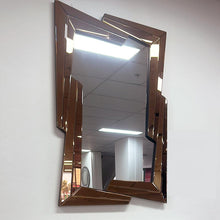 Wall Mirror Brown / Rose Gold 120cm x 80 cm Large Mirror