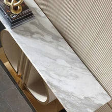 Double D Luxury Console with Marble / Sintered Stone