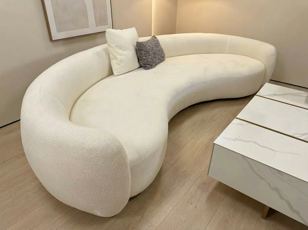 50% OFF! 3m Curved Fabric Lounge Floor Stock