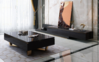 New Style Sintered Stone Top Extendable TV Unit & Coffee Table